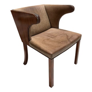 Frits Henningsen Art Deco Cuban Mahogany Armchair c.1933 For Sale