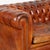 Animal Skin Pair of French Brown Leather Chesterfield Two Seat Loveseat Sofas For Sale - Image 7 of 16