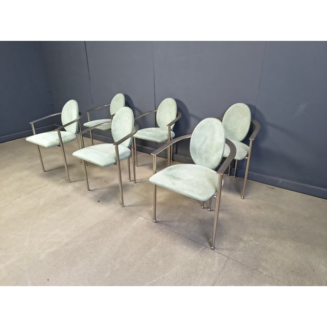 Vintage Dining Chairs from Belgo Chrom, 1980s, Set of 6 For Sale - Image 13 of 18