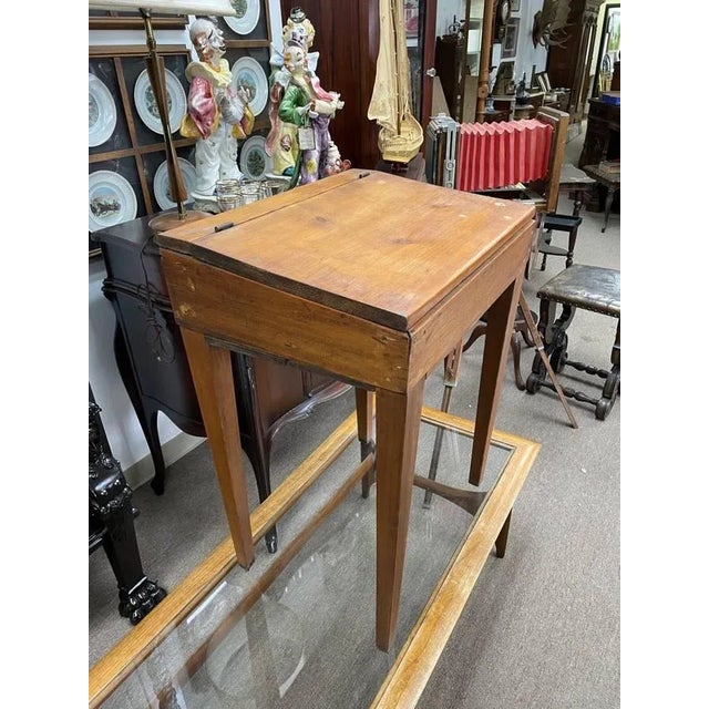 All original primitive style teaching desk. This piece is from the turn of the century and has stood the test of time. It...