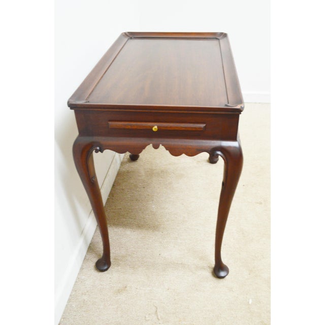 Henkel Harris Mahogany Side Tea Table For Sale - Image 10 of 12