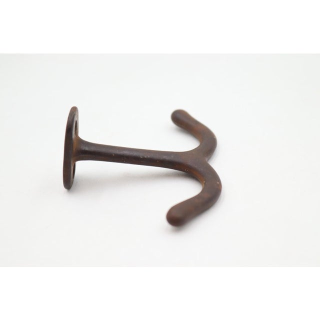 Traditional Vintage Cast Iron Ceiling Mount Hook For Sale - Image 3 of 4