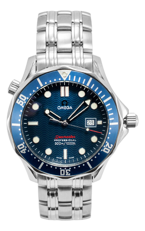 Omega Seamaster Diver 300m 41mm 2221.80 Blue Dial Stainless Steel Quartz Watch