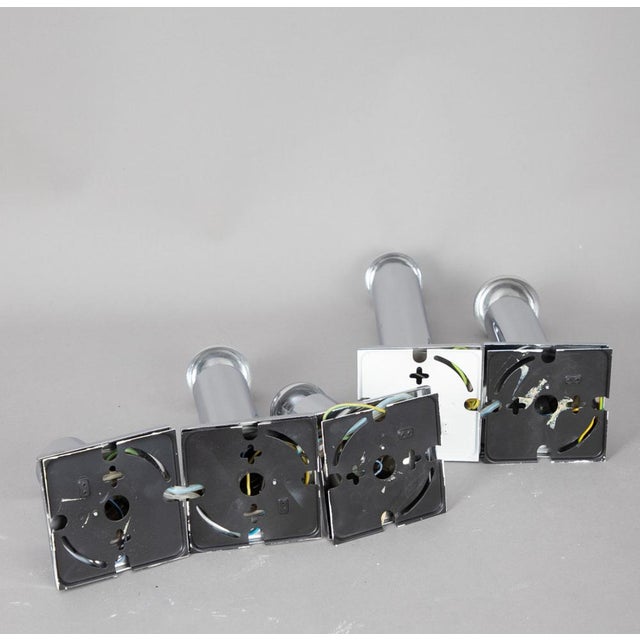 Mid-Century Modern Space Age German Chrome Lamp from Staff, 1970s, Set of 5 For Sale - Image 3 of 5
