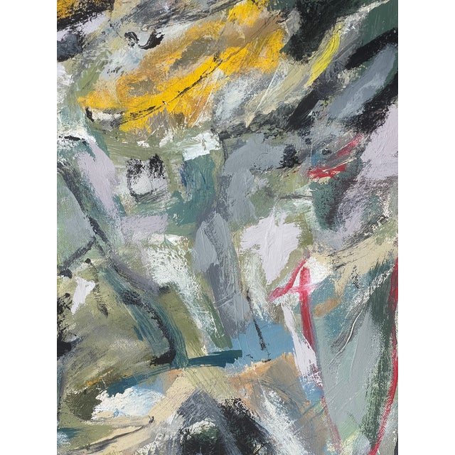 California artist James Brewer original abstract. This painting has incredible color and movement. The style is indicative...