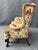 Early 1800s Wingback Arm Chair With Floral Motif For Sale - Image 4 of 12