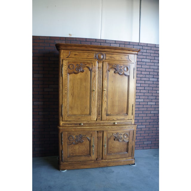 Late 20th Century Baker Parisian Armoire Cabinet For Sale - Image 11 of 12