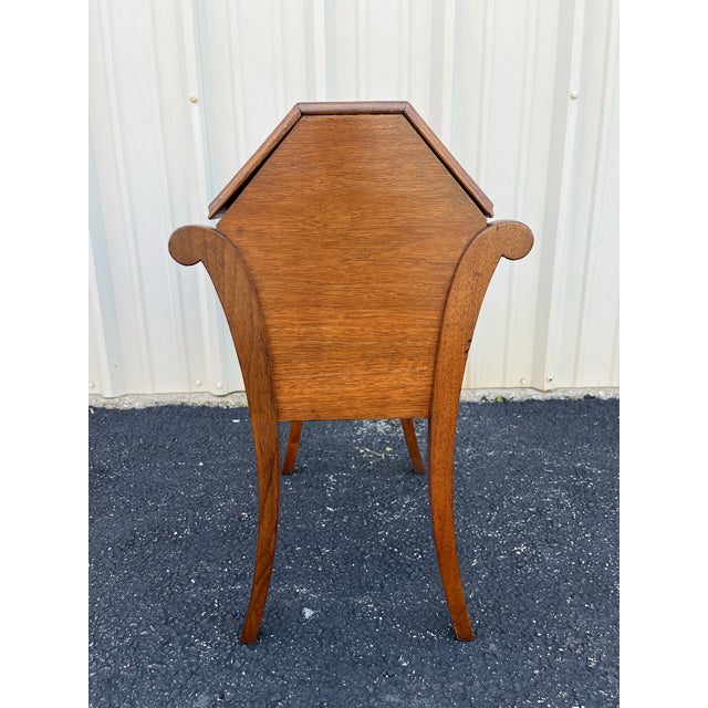 Antique Walnut and Burlwood Dough Box or Storage Table For Sale - Image 9 of 12