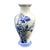 Vintage Royal Delft Blue Hand Painted Peacock Vase For Sale