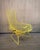 Metal Bird Chair in Sulfur Yellow by Harry Bertoia for Knoll International, 1980s For Sale - Image 7 of 15