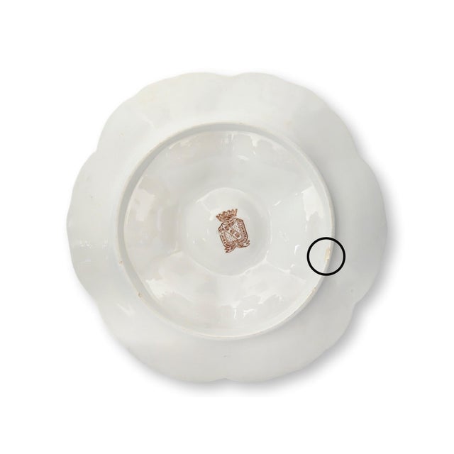 Mid 20th Century 1960s Sarreguemines French Oyster Platers, Set of Six For Sale - Image 5 of 6