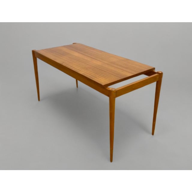 Mid-Century Modern Czech Mahogany Coffee Table from Dřevotvar Jablonné Nad Orlicí, 1970s For Sale - Image 3 of 10