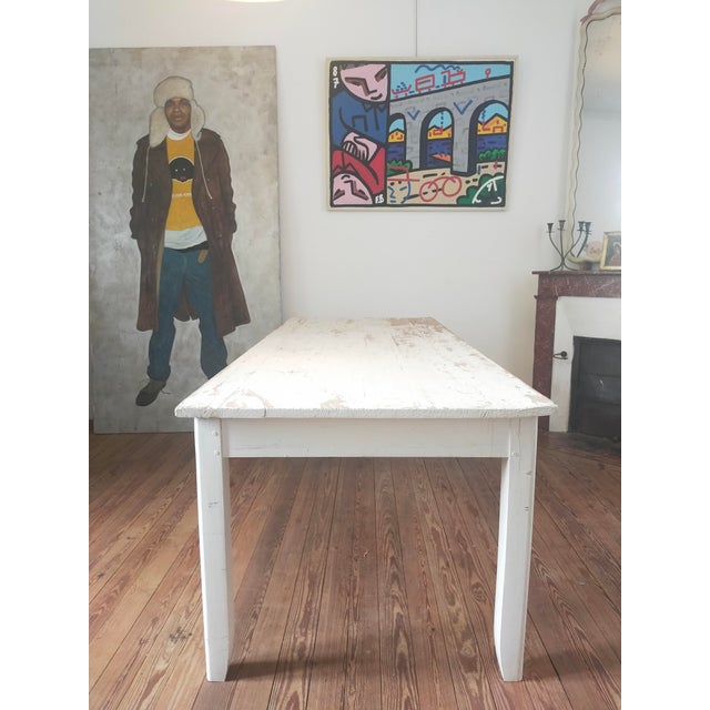 Antique White Dining Table For Sale - Image 6 of 8