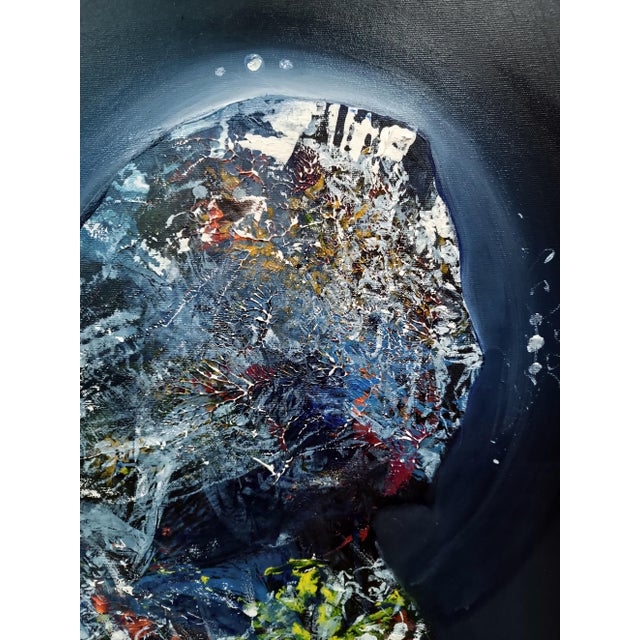 Early 21st Century Ovidiu Kloska, Angel Waiting 237, Acrylic on Canvas For Sale - Image 5 of 10