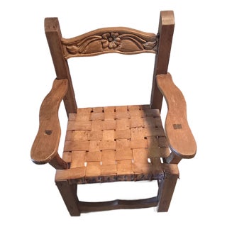 Vintage Spanish Rustic Chair For Sale