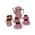 1940s Carlton Ware Pink Demitasse Set With Gold Gilt Trim- 11 Pieces For Sale - Image 15 of 15
