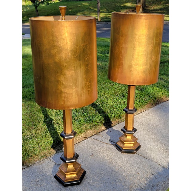 1960s Oversized Rembrandt Reflector Lamps With Metallic Copper Shades For Sale In Baltimore - Image 6 of 15