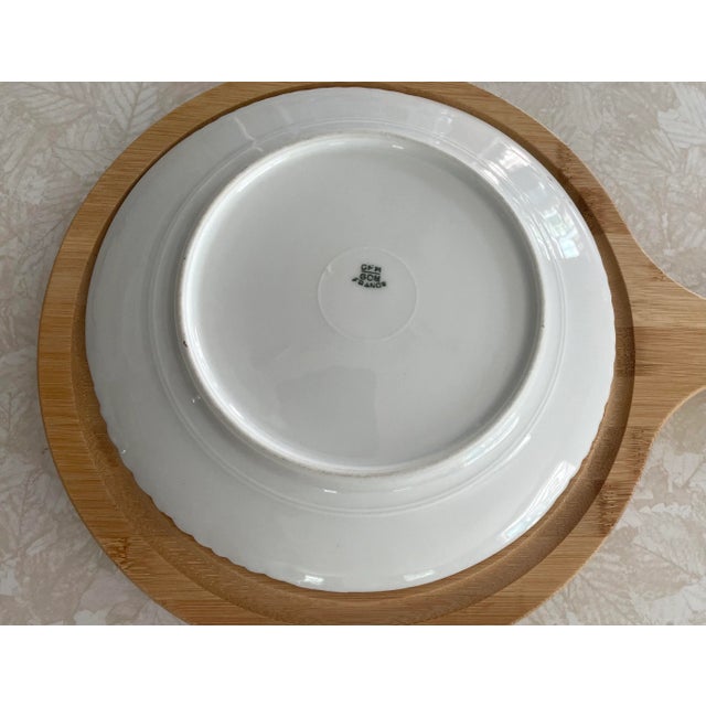 Antique French Limoges Fish Plates- A Set of 2 For Sale - Image 9 of 10