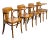 Late 19th Century Bauhaus Beech Bentwood Thonet Style Fan Back Captains Armchairs Set of 4 For Sale