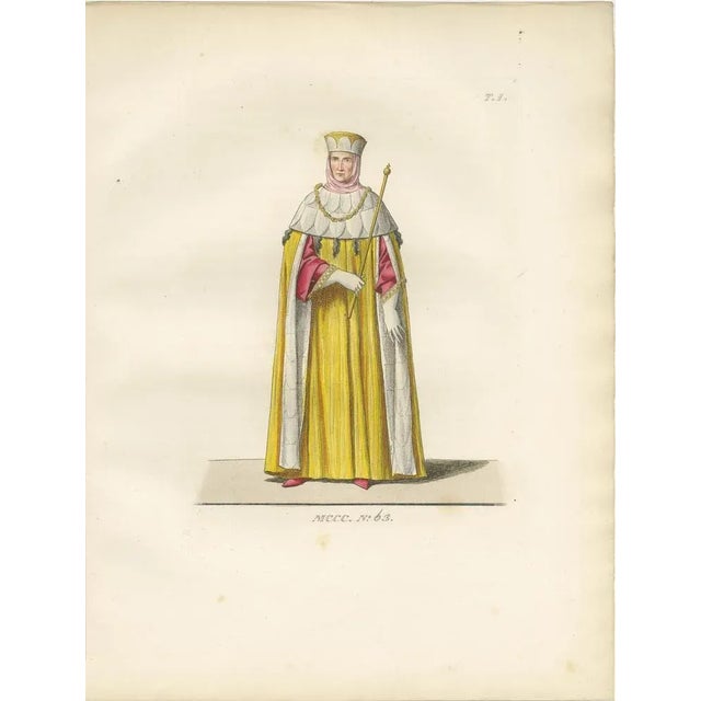 Historic Dress, 1845, Paper, Set of 3 For Sale - Image 3 of 10