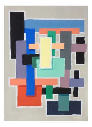 Alois Wettstein, Composition, Mixed Media, 1958