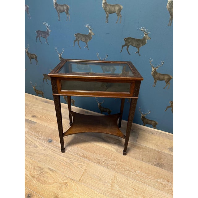 Brown English Mahogany Jewelry Table, 1890s For Sale - Image 8 of 11
