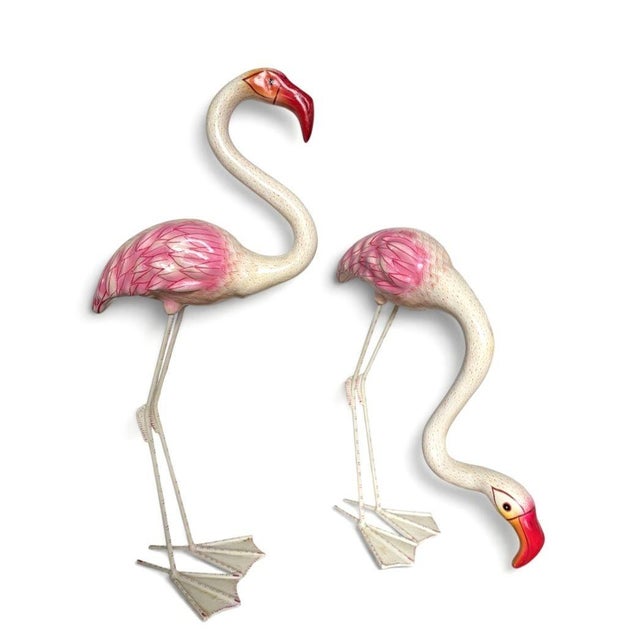 Sergio Bustamante Paper Mache Life Size Flamingo’s, Mexico 1960 For Sale - Image 4 of 13