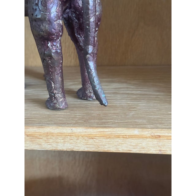 Vintage Indian Dhokra Lost-Wax Metal Horse Sculpture For Sale - Image 10 of 10