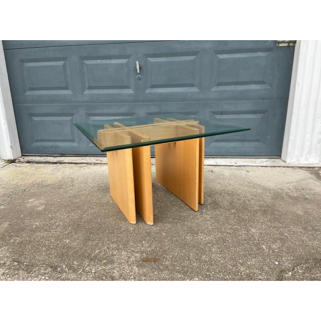 Gustav Gaarde for Trekanten Style Modular Side Table With Glass Top For Sale - Image 11 of 11