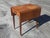 Mid Century Cross-Banded Crotched Mahogany Pembroke Rolling Side Table For Sale In Washington DC - Image 6 of 12
