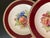 Early 20th Century Crown Ducal Red Burgundy and Gold Border Fruit Decorated Porcelain Plates- Set of 6 For Sale - Image 11 of 18