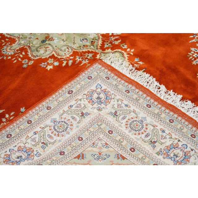 Contemporary Hand Knotted Red Tabriz Rug 8'10'' X 11'10'' For Sale - Image 12 of 12