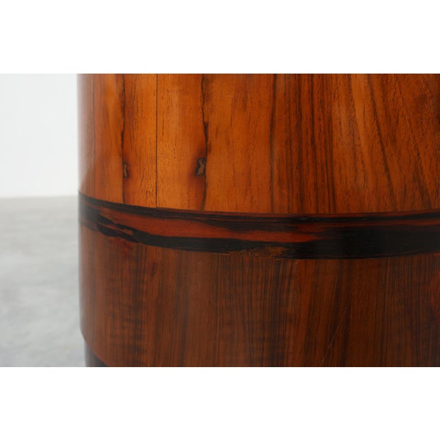 Art Deco Walnut and Marble Nightstands, Italy, 1920s, Set of 2 For Sale - Image 17 of 18