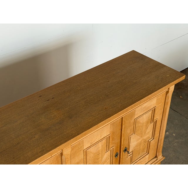 Vintage Danish Oak Sideboard by Henning Kjærnulf, 1960s For Sale - Image 11 of 17