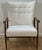 Mid Century Scandinavian Wing Back Chair With Tufted Back Rest, Signed For Sale - Image 4 of 10