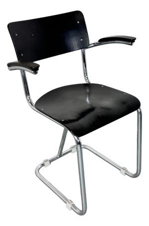Vintage Bauhaus Tubular Chromed Steel Cantilever Chair, 1930s