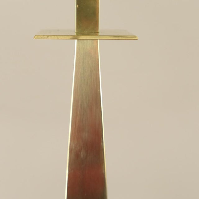 Art Deco Brass Table Lamp with Mottled Glass Shade by Geb Kunstglas, Berlin, 1925 For Sale - Image 4 of 15