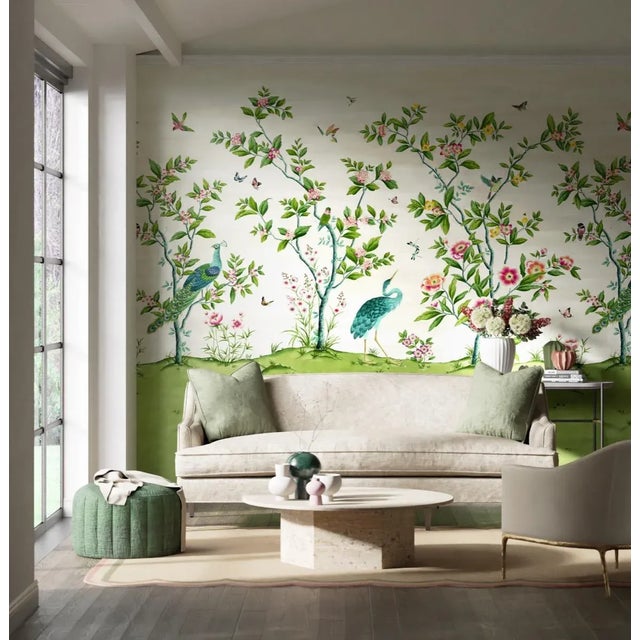 Contemporary Harlequin Florence Wallpaper in Fig Blossom/Apple/Peony For Sale - Image 3 of 3