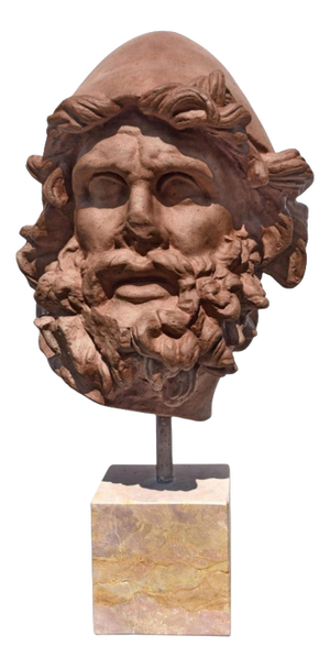 Head of Ulysses, Italy 20th Century, Terracotta