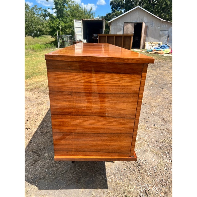 French Art Deco 1940's Light Macassar Sideboard For Sale - Image 12 of 12