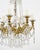 1930s French Antique Chandelier by Baccarat, Crystal and Bronze For Sale - Image 5 of 9
