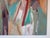 Large Vintage Abstract Figurative Acrylic Painting on Canvas by Hamzik For Sale - Image 9 of 11