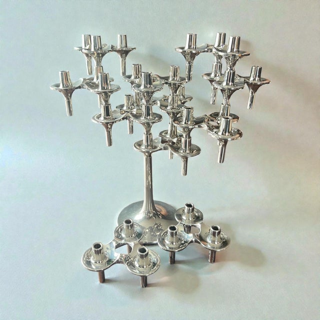 Orion Candleholder and Stand from BMF - Stoff und Nagel, 1970s, Set of 11 For Sale - Image 6 of 8
