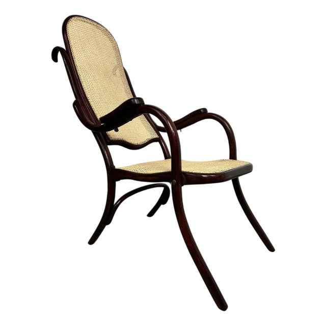 Antique Folding Easy Chair from Thonet, 1890s For Sale