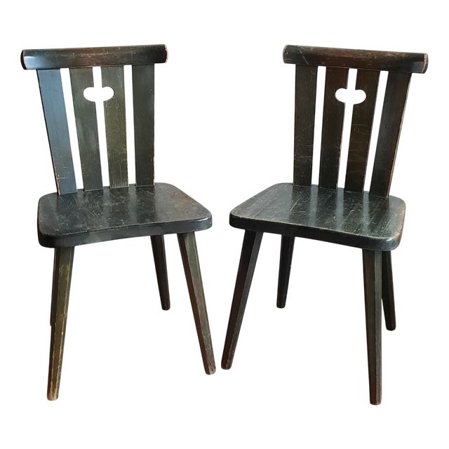 Set of Green Pine Chairs attributed to Göran Malmvall for Karl Andersson & Söner, 1970s For Sale