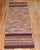 United States, Early 20th Century A rare silk and wool American Rag rug Runne with a polychrome striated line pattern...