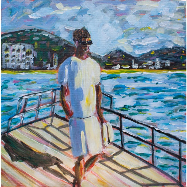 Early 21st Century Natalia Vypritskaia, Freedom, Acrylic on Canvas on Cardboard For Sale - Image 5 of 6