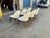Mid Century Style Tub Dining Chairs Cream Boucle. - 6 For Sale - Image 10 of 12