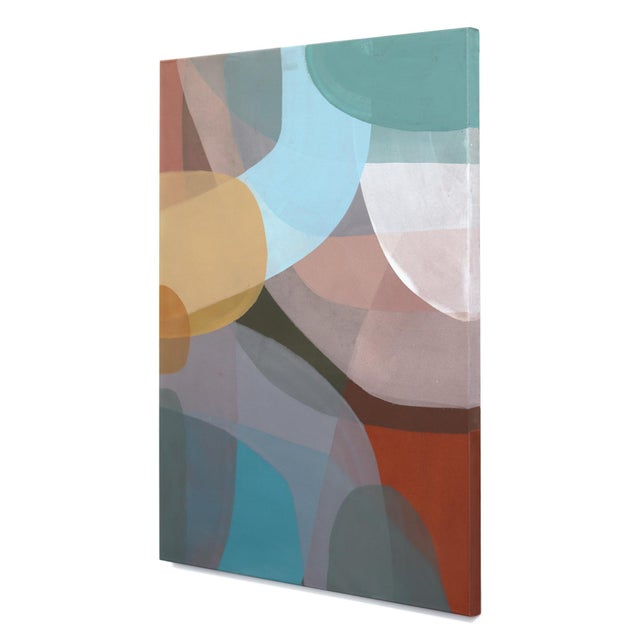Contemporary Revival 44 - Original Luminous Layered Modern Abstract Acrylic Painting on Canvas by Rachel Taggart For Sale - Image 3 of 9