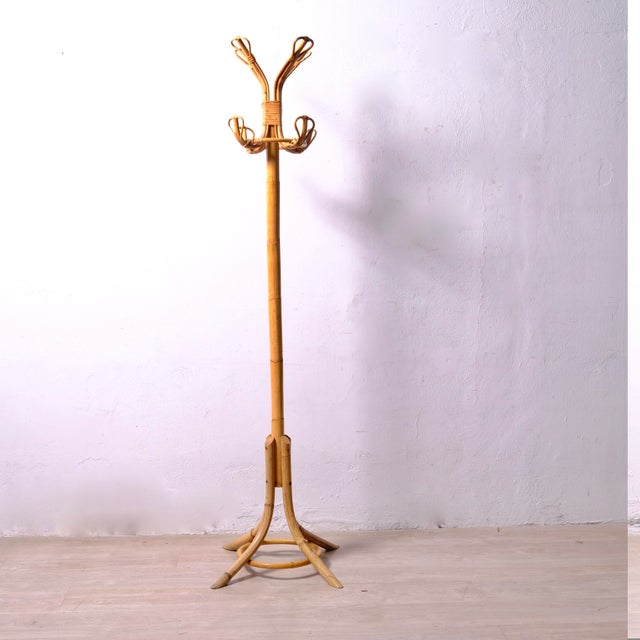 Vintage Bamboo Coat Rack, Italy, 1970s For Sale - Image 9 of 9
